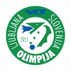NK Olimpija Ljubljana soccer team logo, decals stickers