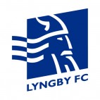 Lyngby Boldklub soccer team logo, decals stickers