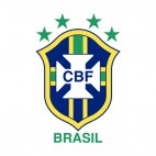 Brazilian Football Confederation logo, decals stickers