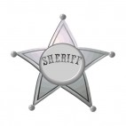 Sheriff badge, decals stickers
