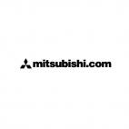 Mitsubishi.com logo, decals stickers