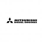 Mitsubishi Diesel engines, decals stickers