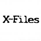 X-Files logo, decals stickers