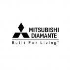 Mitsubishi Diamante Built for Living, decals stickers