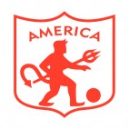 America de Cali soccer team logo, decals stickers