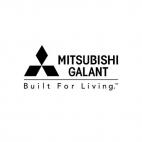 Mitsubishi Galant Built for Living, decals stickers