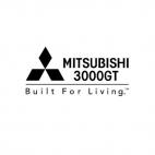 Mitsubishi 3000GT Built for Living, decals stickers