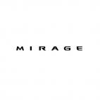 Mitsubishi Mirage, decals stickers