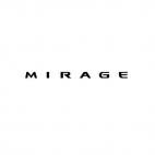 Mitsubishi Mirage, decals stickers