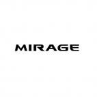 Mitsubishi Mirage, decals stickers