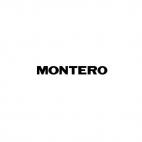 Mitsubishi Montero, decals stickers
