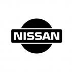 Nissan logo solid, decals stickers