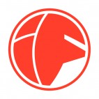 Fuglafjaroar soccer team logo, decals stickers