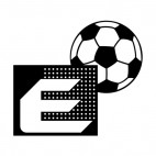 Ekrana soccer team logo, decals stickers