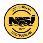 Nes Soknar Itrottarfelag soccer team logo, decals stickers