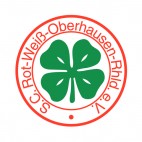 Rot Weib Oberhausen soccer team logo, decals stickers