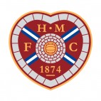Heart of Midlothian FC soccer team logo, decals stickers