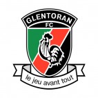 Glentoran Football Club soccer team logo, decals stickers