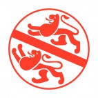 Winter soccer team logo, decals stickers