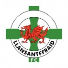 Llansantffraid FC soccer team logo, decals stickers