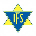 Ikast FS Fodbold soccer team logo, decals stickers