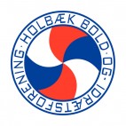 Holbaek Bold and Idraetsforening soccer team logo, decals stickers