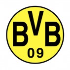 Borussia Dortmund soccer team logo, decals stickers