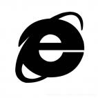 Internet explorer logo, decals stickers