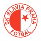 Slavia Prague soccer team logo, decals stickers