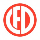 FC Dietikon soccer team logo, decals stickers
