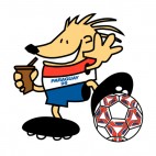 Copa America Paraguay 1999 mascot logo, decals stickers