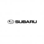 Subaru logo and text, decals stickers