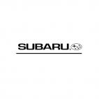 Subaru logo and text, decals stickers