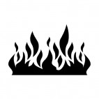 Fire flames, decals stickers