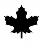 Maple leaf silhouette, decals stickers