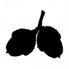 Chestnuts silhouette, decals stickers