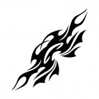 Symmetric flames, decals stickers