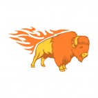 Flamboyant bison, decals stickers