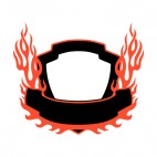 Black and red flames template , decals stickers