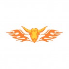 Flamboyant bull head, decals stickers