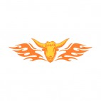 Flamboyant bull head, decals stickers