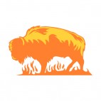 Flamboyant bison, decals stickers
