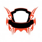 Black and red flames template , decals stickers