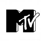 Mtv M TV logo, decals stickers