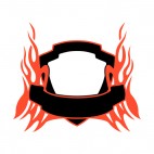 Black and red flames template , decals stickers