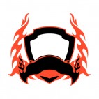 Black and red flames template , decals stickers