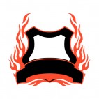 Black and red flames template , decals stickers