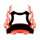 Black and red flames template , decals stickers