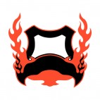 Black and red flames template , decals stickers