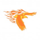 Flamboyant eagle flying, decals stickers